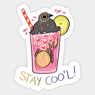 Pink Pigeonade Sticker